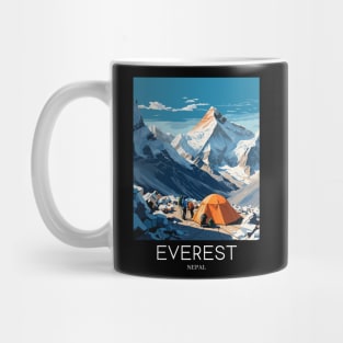 A Pop Art Travel Print of Mount Everest - Nepal Mug